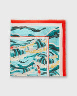 Load image into Gallery viewer, Square Scarf in Swimmers
