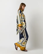 Load image into Gallery viewer, Foulard Shirt in Blue Mudejar Placée Silk Twill
