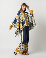 Load image into Gallery viewer, Foulard Shirt in Blue Mudejar Placée Silk Twill
