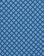 Load image into Gallery viewer, Silk Print Tie in Dark Blue/Sky Geo Flower
