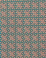 Load image into Gallery viewer, Silk Print Tie in Peach/Green/Bone Chain
