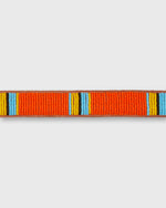 Load image into Gallery viewer, 1" African Fully Beaded Belt in Orange/Yellow/Blue
