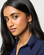 Load image into Gallery viewer, Ana Hoop Earrings in White
