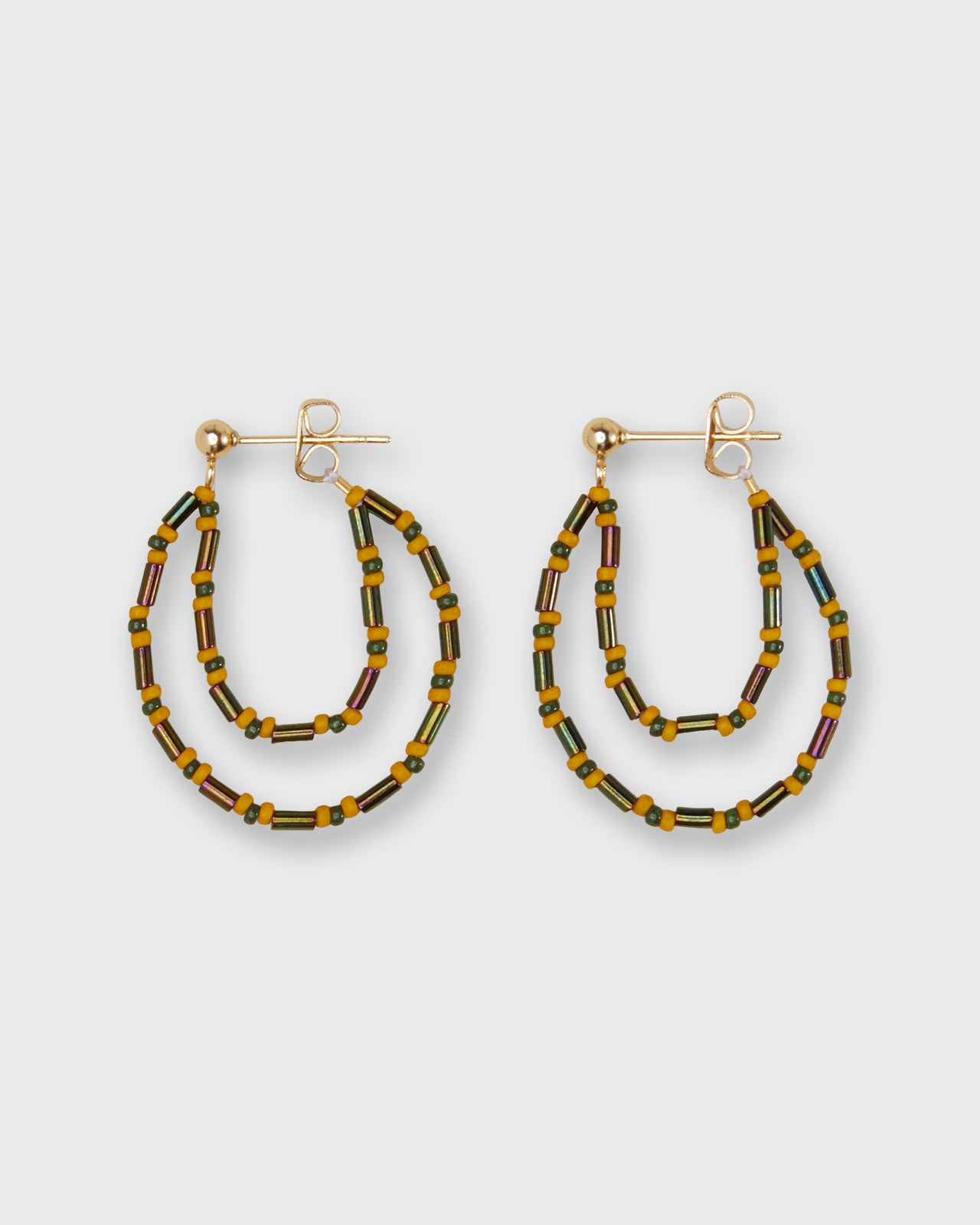 Swoop Earrings in Green