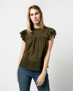 Load image into Gallery viewer, Kassi Top in Militaire
