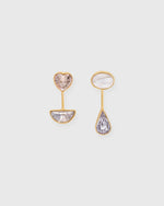 Load image into Gallery viewer, Detachable Victorian Drop Earrings in Pink
