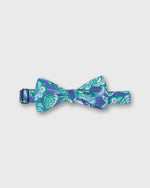 Load image into Gallery viewer, Cotton Bow Tie in Blue Kiawah Paisley
