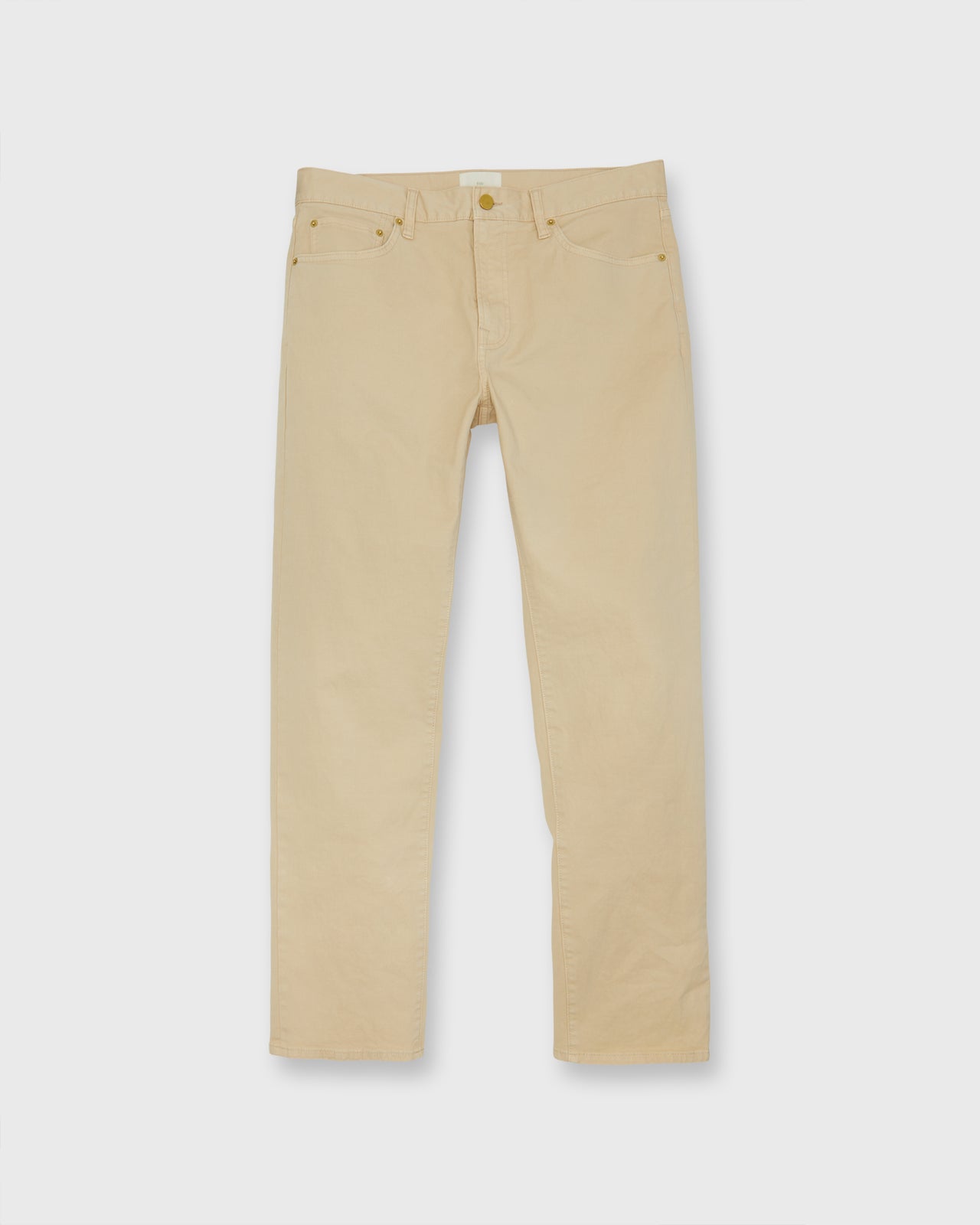Slim Straight 5-Pocket Pant in Khaki Twill