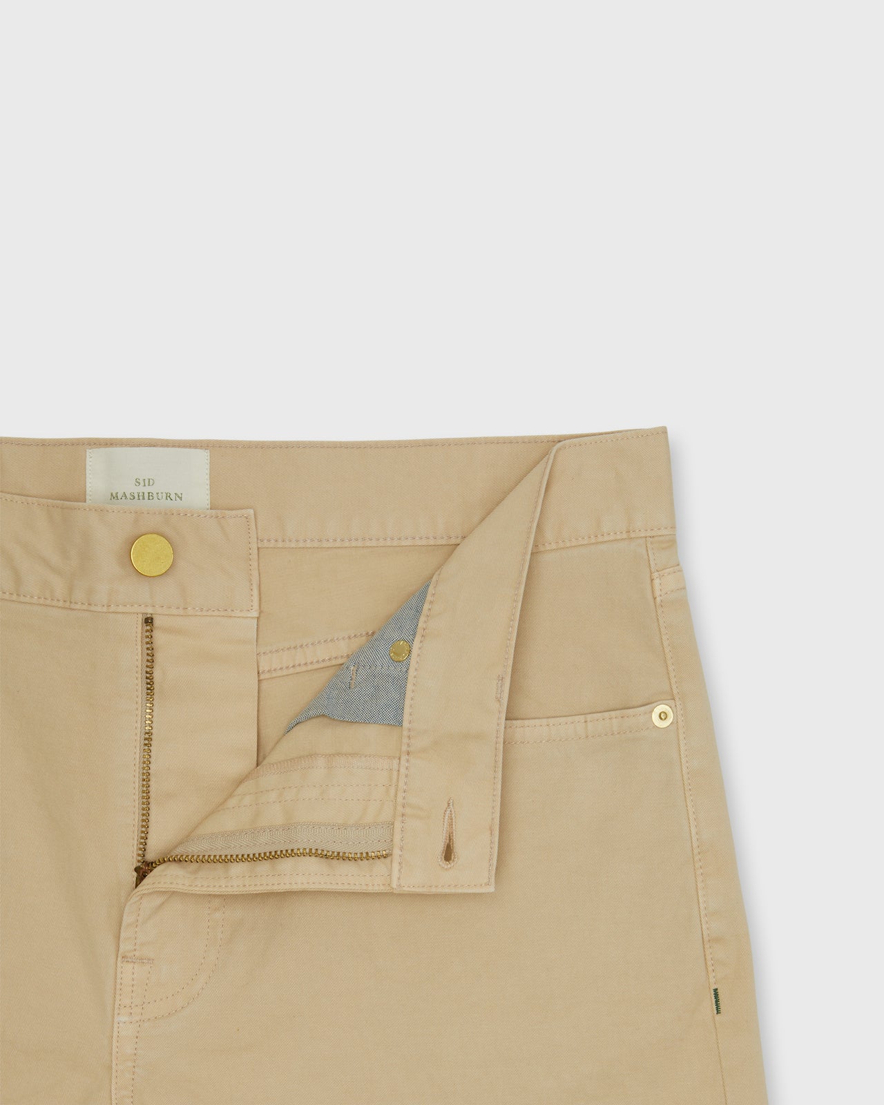 Slim Straight 5-Pocket Pant in Khaki Twill