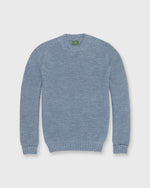 Load image into Gallery viewer, Link-Stitch Crewneck Sweater in Glacier Superfine Alpaca
