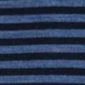 Striped Trouser Dress Socks in Navy/Heather Blue Extra Fine Merino