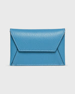 Load image into Gallery viewer, Snap Card Holder in Dutch Blue Leather
