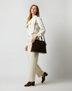 Load image into Gallery viewer, Helen Bag in Dark Brown Suede
