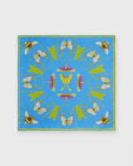 Load image into Gallery viewer, Bugs Square Scarf in Slim Aarons Blue
