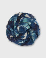 Load image into Gallery viewer, Fontainebleau Square Scarf in Blue
