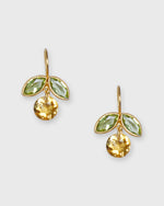 Load image into Gallery viewer, Apple Earrings in Peridot/Citrine
