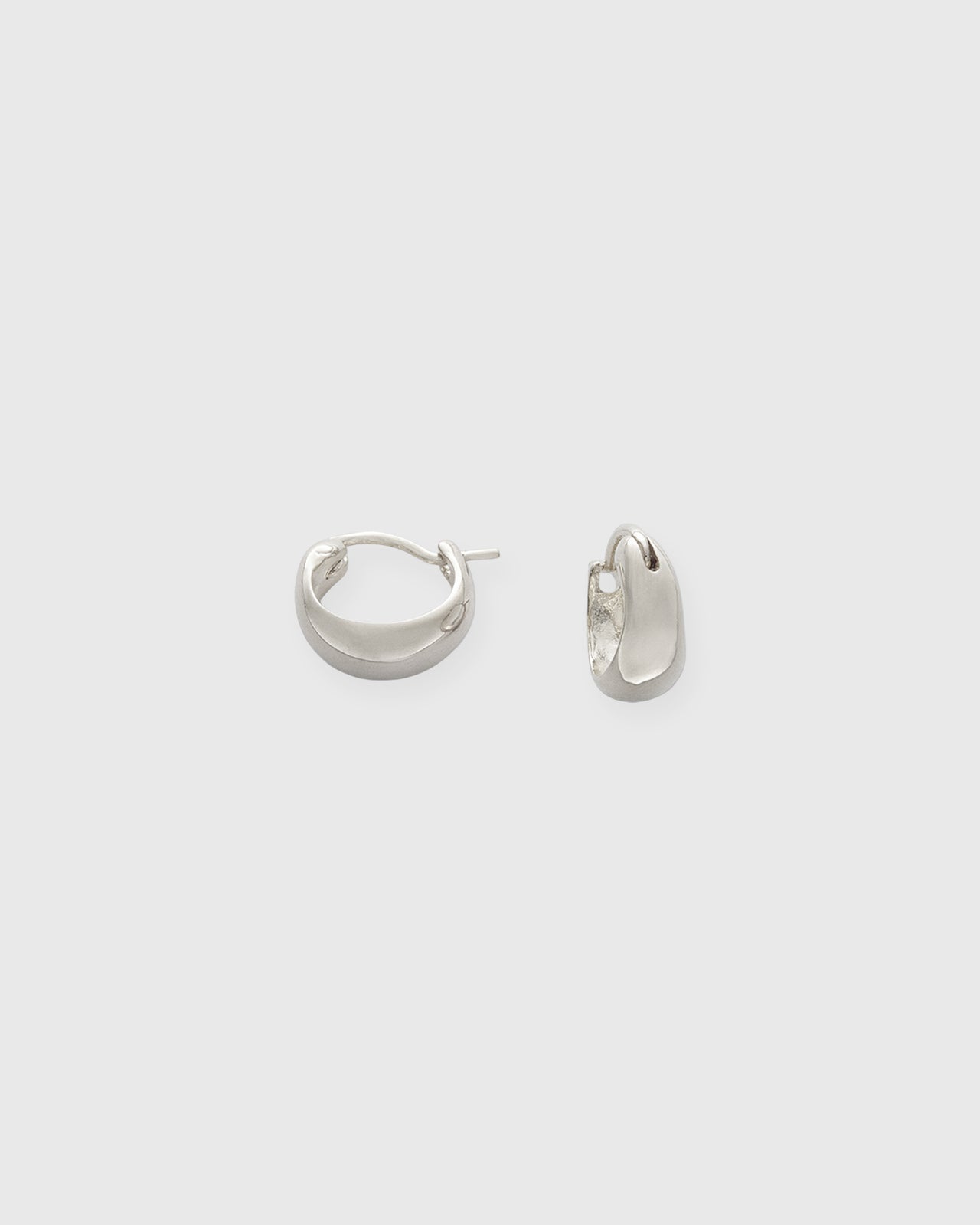 Small Hoop Earrings in Silver