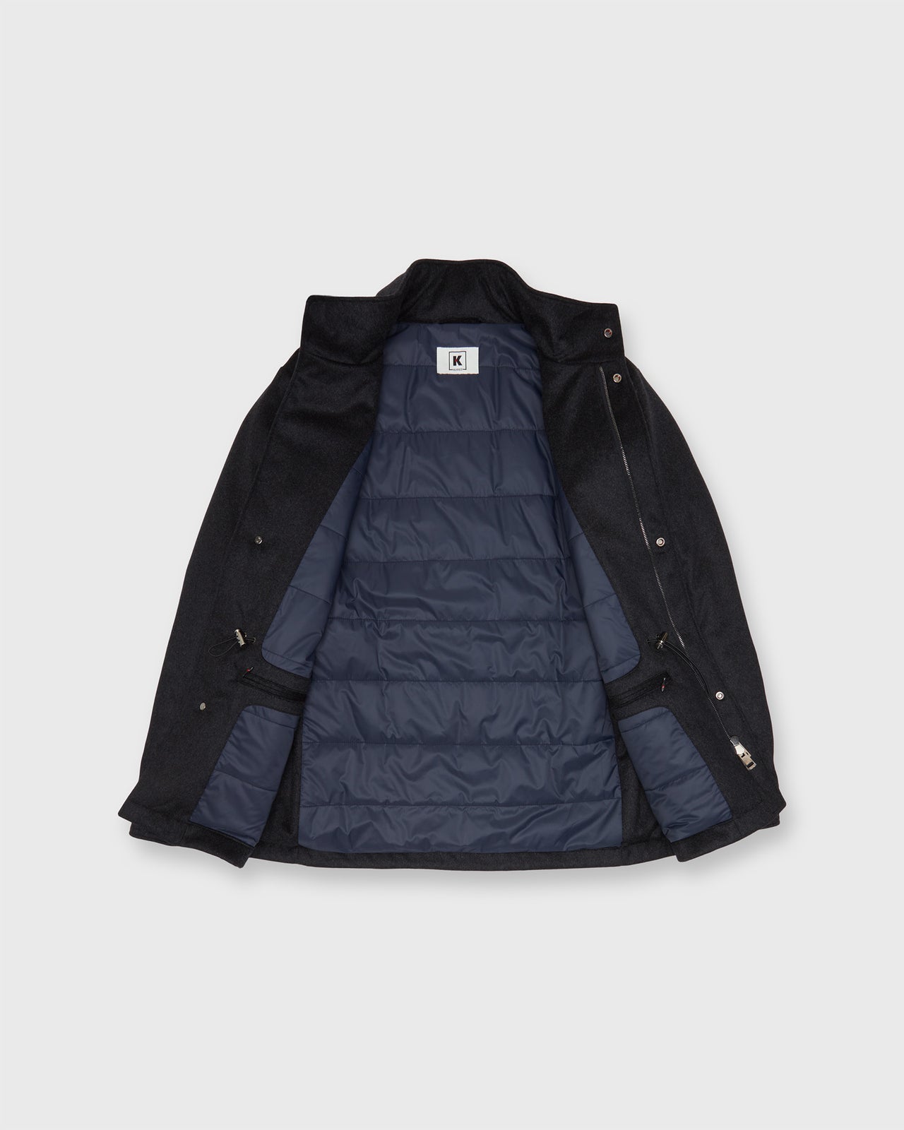 Kili Uno Coat in Navy/Heather Charcoal