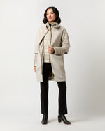 Load image into Gallery viewer, Mixed Media Cocoon Coat in Champagne
