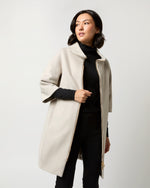 Load image into Gallery viewer, Mixed Media Cocoon Coat in Champagne
