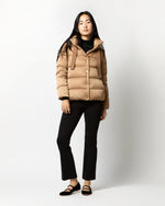 Load image into Gallery viewer, Sateen Nylon Short Jacket in Camel
