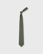 Load image into Gallery viewer, Silk Print Tie in Green/Blue/Butter Flower
