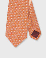 Load image into Gallery viewer, Silk Print Tie in Orange/Yellow Horse
