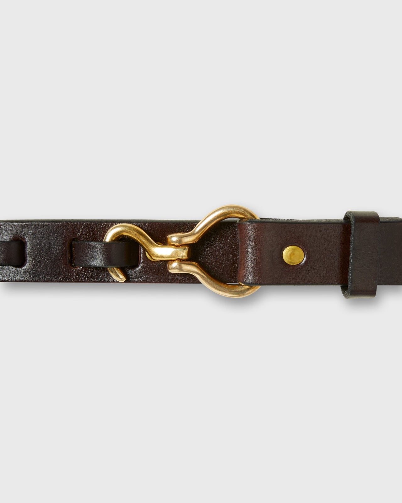 1" Hoof Pick Belt in Brown Havana Bridle