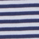 Short-Sleeved Polo in Ink/White Stripe Jersey