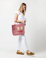 Load image into Gallery viewer, Small Big Eyes Tote in Berry
