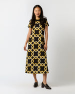 Load image into Gallery viewer, Sporty Swing Dress in Black Tackle Summer Poplin

