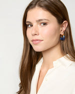 Load image into Gallery viewer, Mini Organic Hoop Earrings in Electric
