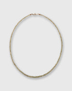 Load image into Gallery viewer, Tiny Beaded 14K Gold Necklace in Green Sapphire
