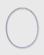 Load image into Gallery viewer, Tiny Beaded 14K Gold Necklace in Tanzanite
