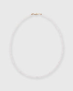 Load image into Gallery viewer, Tiny Beaded 14K Gold Necklace in Herkimer Diamond Quartz
