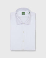 Load image into Gallery viewer, French-Cuff Pleated Bib-Front Tuxedo Shirt in White Poplin
