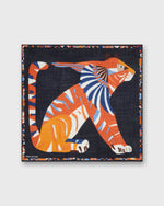 Load image into Gallery viewer, Jean Lou Square Scarf in Navy
