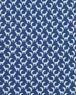 Load image into Gallery viewer, Silk Print Tie in Navy/Sky Arctic Fox
