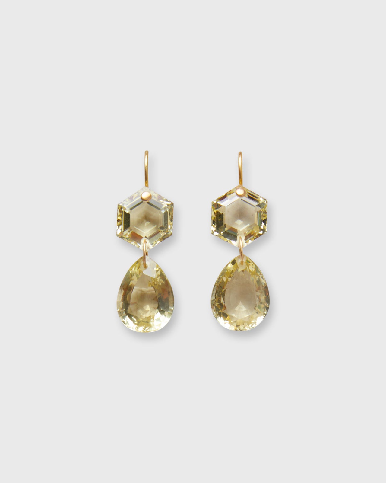 Bianca Earrings in Lemon Quartz