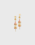 Load image into Gallery viewer, Aviary Classic Mini Earrings in Pink/White
