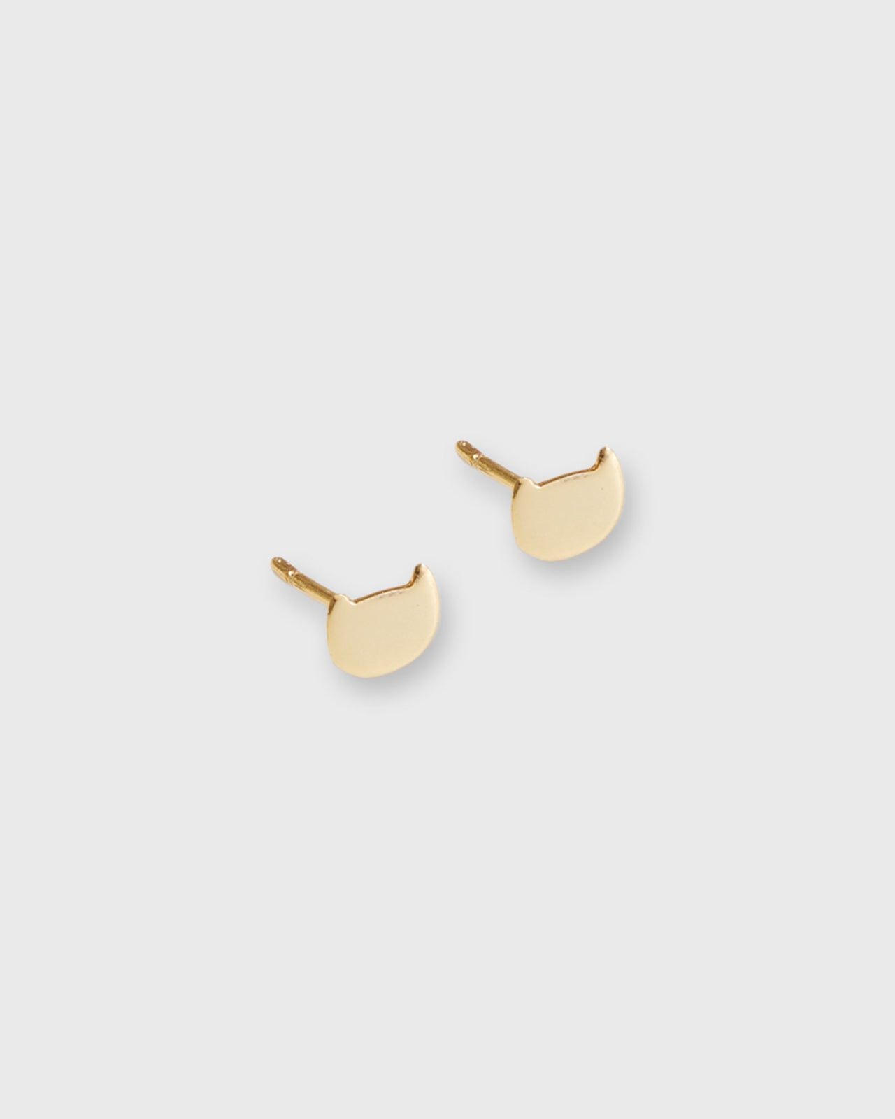 Kitty Stud Earrings in Gold