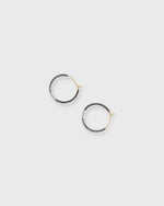 Load image into Gallery viewer, Color Field Hoop Earrings in Gunmetal
