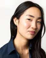Load image into Gallery viewer, Aryna Hoop Earrings in Olive
