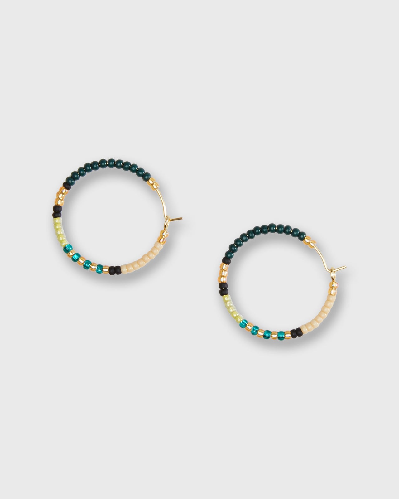 Aryna Hoop Earrings in Olive