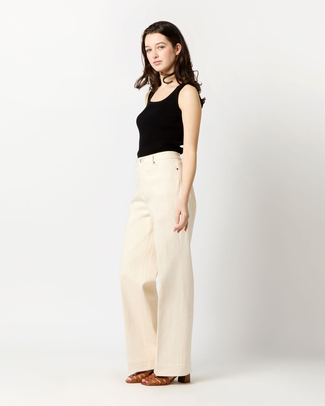 Nia Shell in Black Ice Cotton