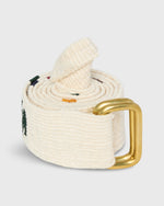 Load image into Gallery viewer, Hand-Loomed D-Ring Belt in Bone Tribal
