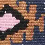 Hand-Loomed D-Ring Belt in Navy Tribal