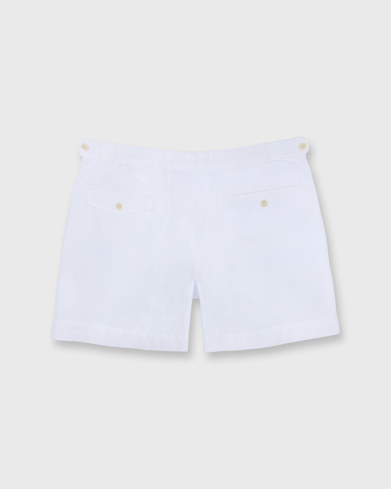 Tennis Short in White/White AP Twill