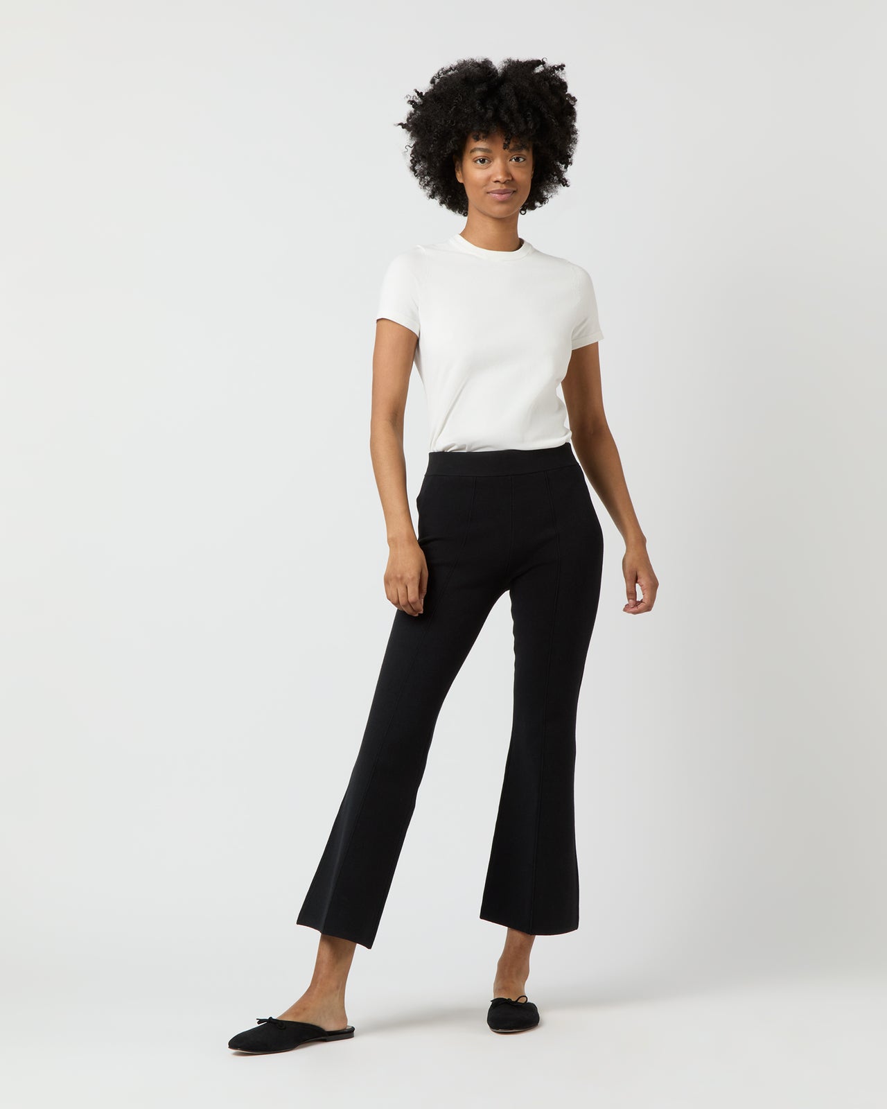 Lee Tee in Chalk Cotton