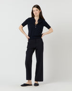 Load image into Gallery viewer, Tasha Polo Sweater in Navy Cotton

